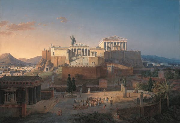 A antiga Atenas era uma cidade completamente moderna em suas grandes necessidades de financiamento público.